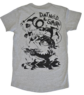  T-SHIRT WATATSUMI GREY LONGER LENGTH