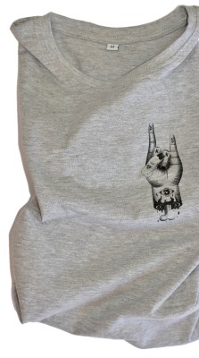  T-SHIRT WATATSUMI GREY LONGER LENGTH