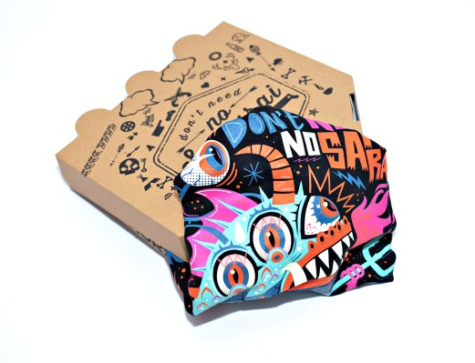 Gone Surfing Crop Top Black