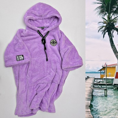 Poncho Biggy Smile Lilac