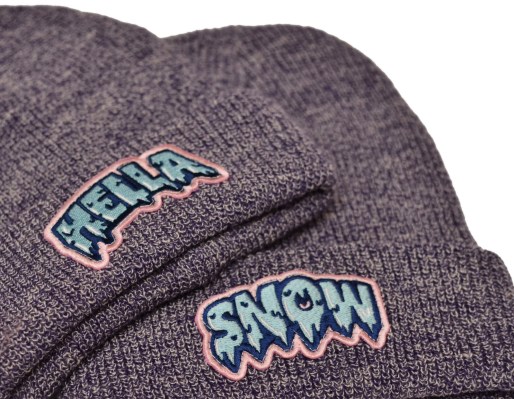 BEANIE HEATHER PURPLE HELLA