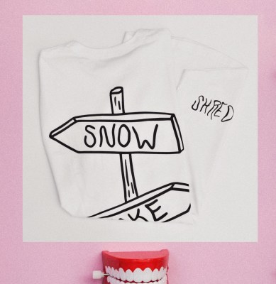 T-shirt SNOW WAKE Longer Length
