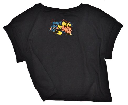 Gone Surfing Crop Top Black