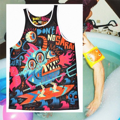 Gone Surfing Mesh Tank Top