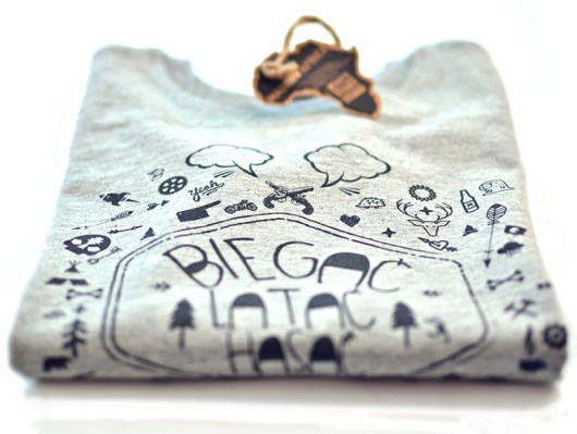 T-SHIRT BIEGAĆ LATAĆ HASAĆ GREY 